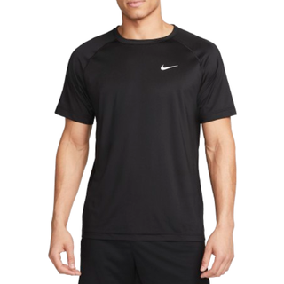 Kortærmet Nike Ready Dri-FIT-fitnessoverdel til mænd - sort - S