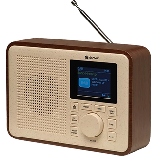 DENVER DAB-60DW DAB bærbar radio Beige Brun