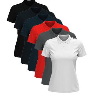 Stedman Lux Short Sleeve Polo For Women - Darkgrey - Large