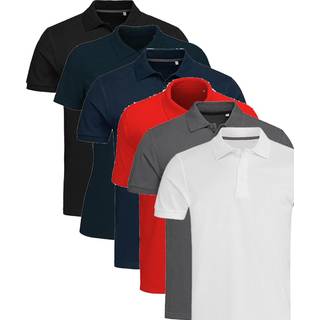 Stedman Lux Short Sleeve Polo - Red - XX-Large