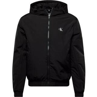 Padded Hooded Nylon Jacket - Black - XS