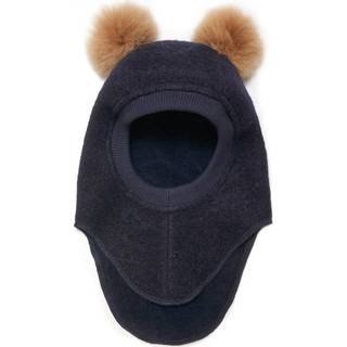 HUTTEliHUT Elefanthue m. Alpaca Pompoms - Navy Melange