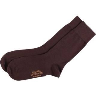 Amanda Christensen Noble Ankle Socks - Darkbrown - Str 41/42 * Kampagne *