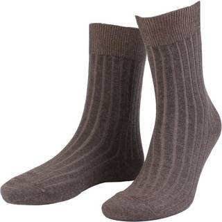 Amanda Christensen True Ankle Rib Sock - Brown - Str 47/50