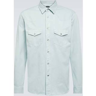 Tom Ford Cotton twill Western shirt - blue - EU 37