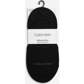Calvin Klein 2-pak Women Mid Cut Footie Socks - Black - Str 39/42