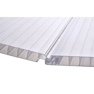 RIAS 2-lags Click-Step termoplade, opal, 16 x 221 x 4000 mm - pakke med 5 stk.