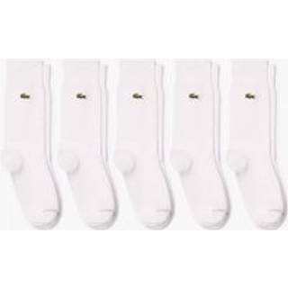 Lacoste 5-pak Unisex Bomuldsstrømper m. logo i hvid