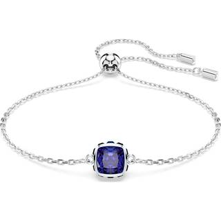 Birthstone Armband, Kissenschliff, September, Blau, Rhodiniert