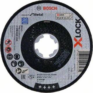 Bosch Expert for Metal Skæreskive med X-LOCK, lige savning 115 × 2,5 × 22,23 mm