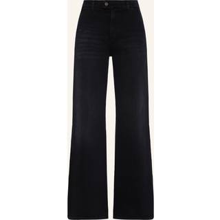 7 For All Mankind Skræddersyet / tætsiddende Lotta Sort Jeans med skrå lomme28B x 31R (UK 28 R)