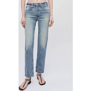 Re/Done Mid Rise Stove Pipe straight jeans - blue - 31