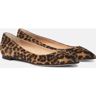 Gianvito Rossi Gianvito leopard-print ballet flats - brown - EU 38.5