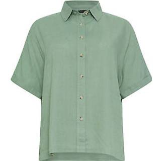 M & Co Petite Kortærmet Hør Button SkjorterEU 44 Petite (UK 16 P)