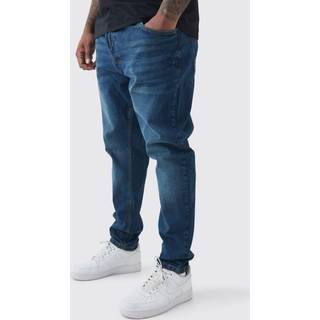 Mens Vintage Blue Plus Skinny Stretch Jeans