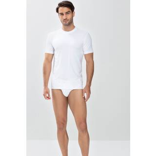 Mey Herren Olympia-Shirt weiß Baumwolle & Mix unifarben