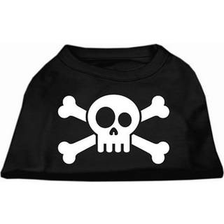 Skull Crossbone Screen Print Shirt Black XXL