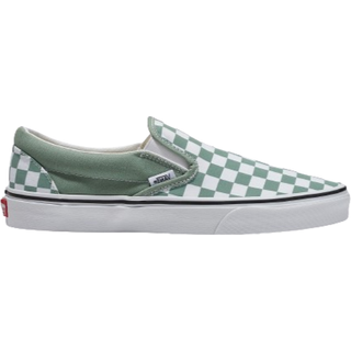 Vans - Classic Slip-On Checkerboard Shoes, Man, Green, Size: 47 - Green - 47