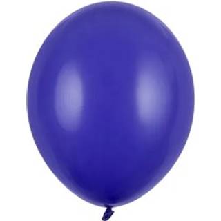 100 stk. Latexballoner natblå 10" - Luksus kvalitet til fest og dekoration
