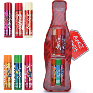 6 stk. Lip Smacker Coca - Cola / Fanta / Sprite Lip Balm Bedste Smag