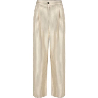 Modström IsabelMD pants - Summer Sand Pinstripe - M - Bukser