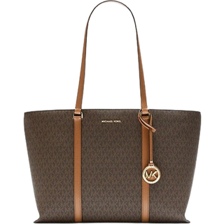 Michael Kors Temple Shopper taske mørkebrun