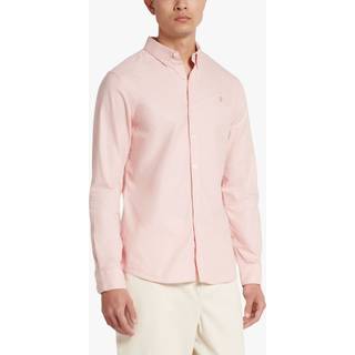 Farah Vintage Brewer Long Sleeve Shirt Pink