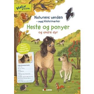 Naturens verden – med klistermærker – Heste og ponyer og andre dyr