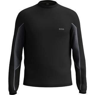 BOSS Green Herren Pullover schwarz unifarben