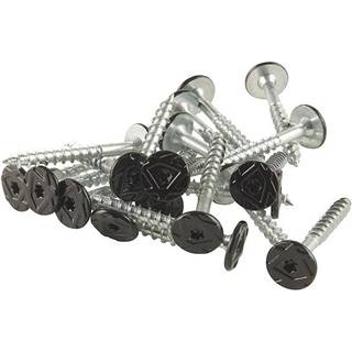 FibroTech træbetonskrue ph2 5.0x45 mm, RAL 9005 sort - 100 stk.