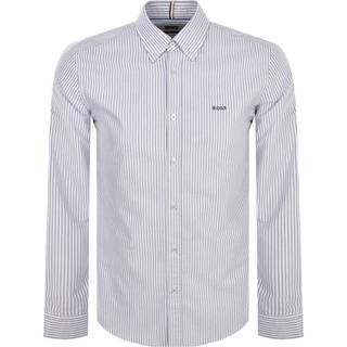 BOSS Black Herren Hemd blau gestreift