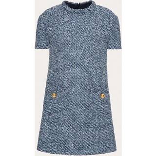 Valentino Tweed denim minidress - blue - XXS