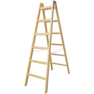 Wienerstige med 6 trin i træ H: 168 cm