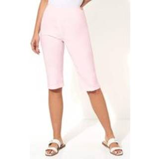 Roman Roman Light Pink Knee Length Stretch Shorts