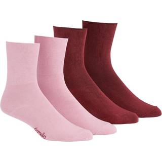 Damella 2-pak Seamless Socks - Pink/Red - Str 35/38