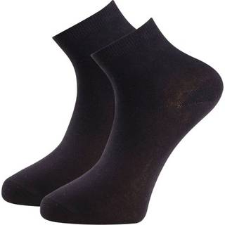 Trofe Cotton Quarter Socks 2-pak - Black - Str 35/38