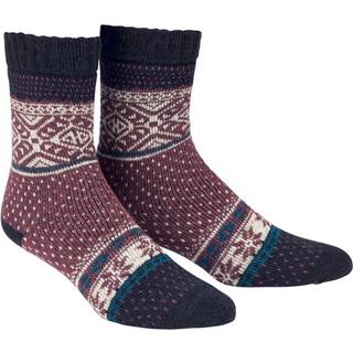 Damella Wool Socks - Navy/Red - Str 43/45