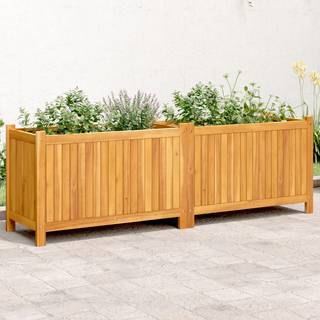 plantekasse med for 153x38,5x50 cm massivt akacietræ