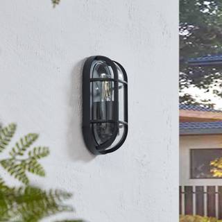 Udendørs væglampe Serine Lucande, dæmpbar, Sort, Aluminium,