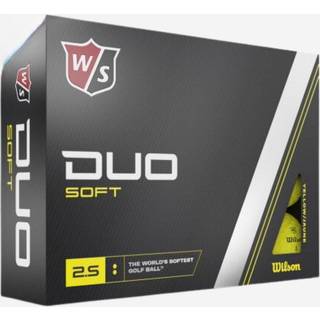 Wilson Staff Duo Soft+ Gule Golfbolde Med Logotryk