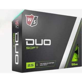Wilson Staff Duo Soft+ Grønne Golfbolde Med Logotryk