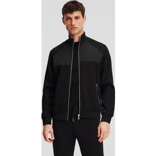 KARL LAGERFELD Herren Sweatjacke schwarz unifarben