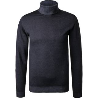DANIELE FIESOLI Herren Rollkragenpullover blau unifarben