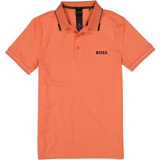BOSS Green Herren Polo-Shirt orange Slim Fit