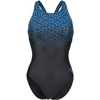 Arena badedragt til damer - Kikko - Mørkegrå/lyseblå