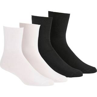 Damella 2-pak Seamless Socks - Black/White - Str 43/46