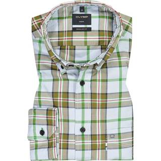 OLYMP Herren Casual Hemd blau kariert