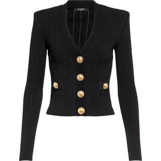 Balmain Cropped cardigan - black - M