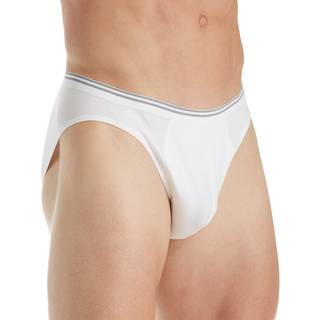 Zimmerli Herren Slip weiß Baumwolle & Mix unifarben