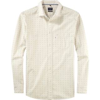 OLYMP Herren Casual Hemd beige gemustert